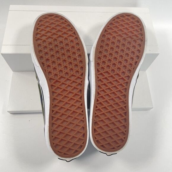 Vans Camouflage Shoes Lace Up Green Low Top Skate Sneakers Boys Youth Size 6 - Picture 8 of 10